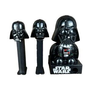 Star Wars Darth Vader Candy Dispenser and 2 Variant Pez Dispensers
